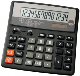 Калькулятор Citizen SDC-640 II, 14 разр., настольный