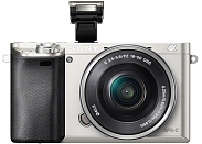 Фотоаппарат цифровой со сменной оптикой Sony Alpha A6000 silver 16-50mm