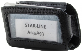 Чехол для брелока Starline A63/A93 кобура черная кожа (ТГК)