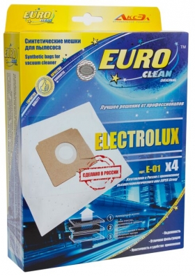 Фильтр для пылесоса Euro clean E-01, Electolux XIO, E51, синт 4 шт