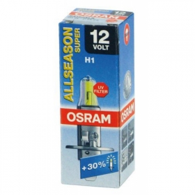 Лампа галогеновая Osram H1-12v 55w - P14.5s ALLSEASON SUPER+30%  (64150ALS)