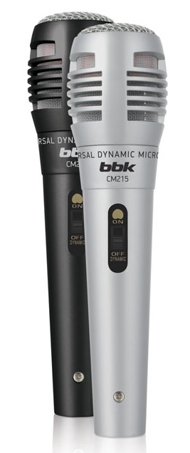 Микрофон BBK CM215 черно-серый
