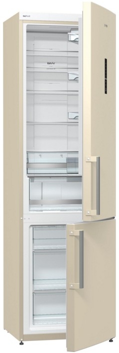 Холодильник Gorenje NRK6201MC-O бежевый/серебристый