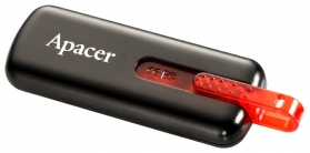Флеш диск USB Apacer 8Gb AH326 черный