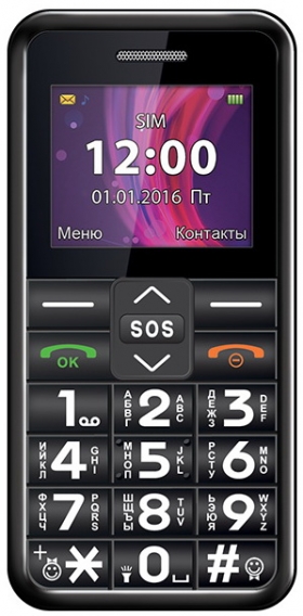 Мобильный телефон Texet TM-101 Black