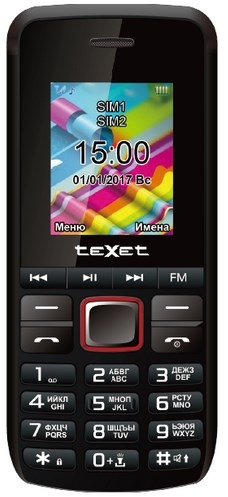 Мобильный телефон Texet TM-203 Black Red