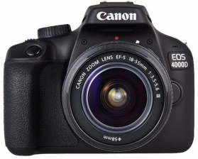 Фотоаппарат зеркальный Canon EOS 4000D KIT черный 18Mpix 18-55mm