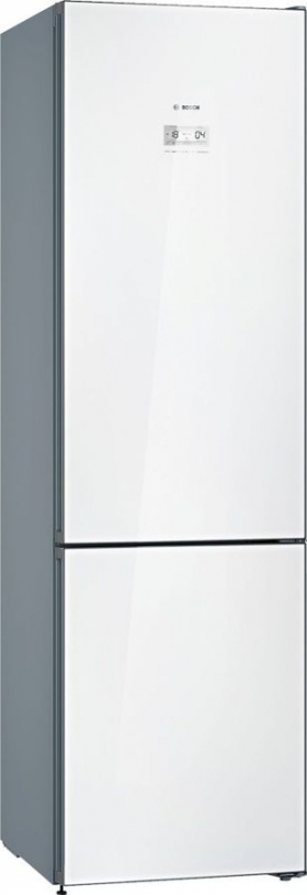 Холодильник Bosch KGN39LW31R белое стекло/серебристый металлик