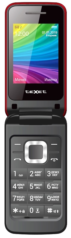 Мобильный телефон Texet TM-204 Garnet